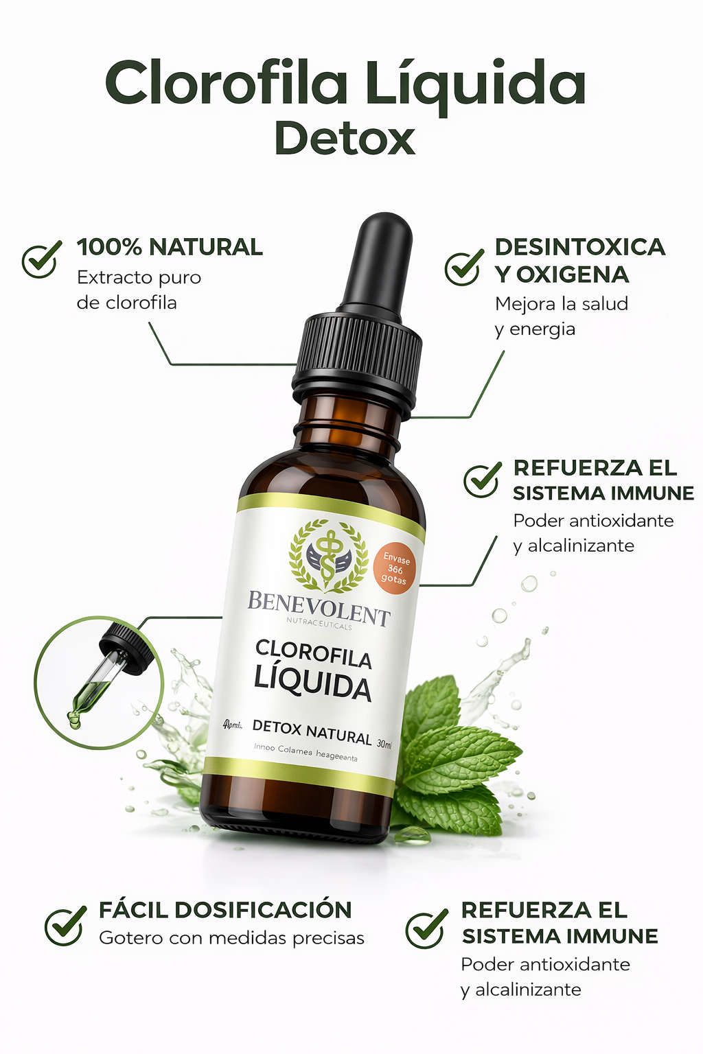 Clorofila Líquida Detox Natural