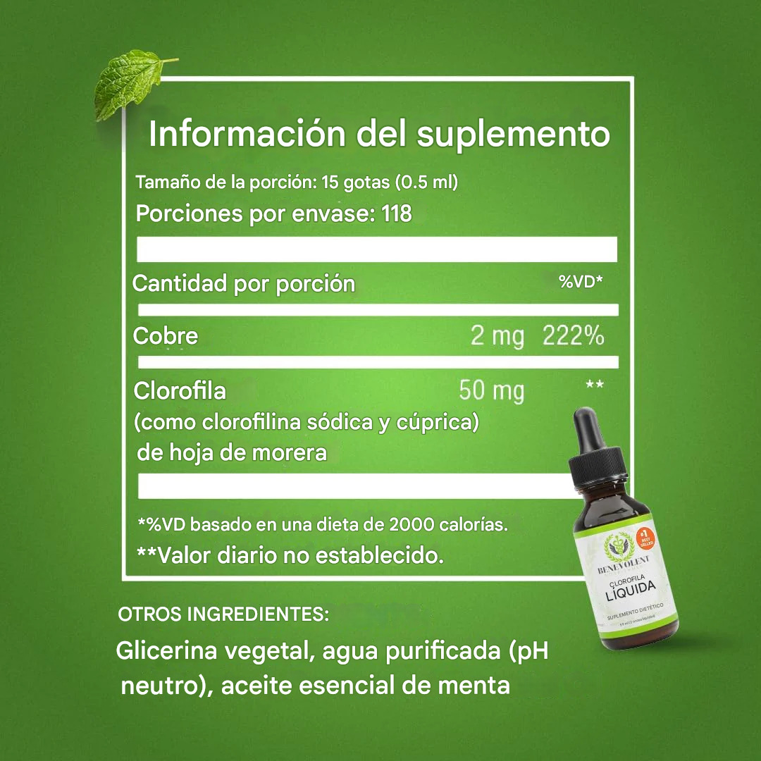 Clorofila Líquida Detox Natural